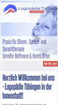 Mobile Screenshot of logopaedietuebingen.de